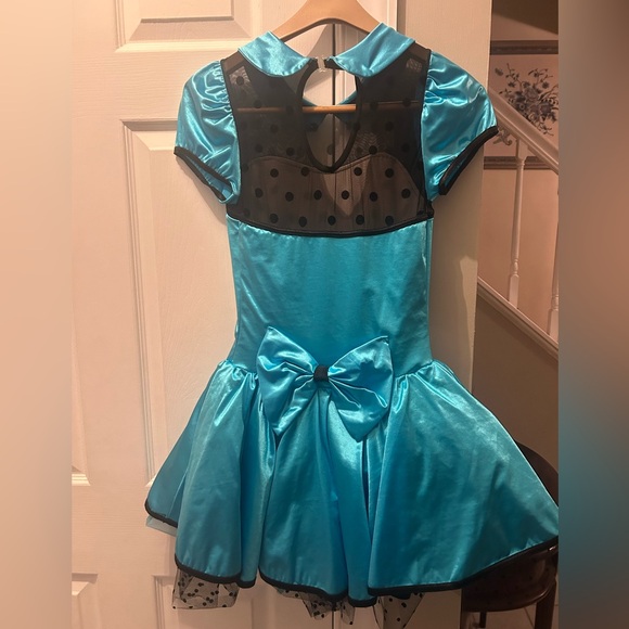 Blue Dance Costume with Tutu and Feather Headpiece Included - Picture 2 of 4